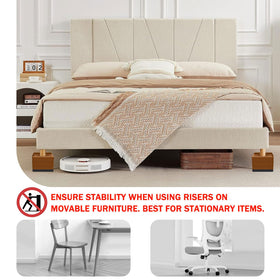ANNKUT risers top surface prevents furniture from sliding