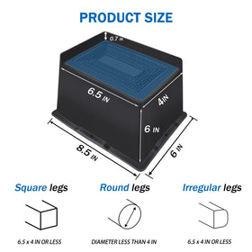 ANNKUT oversized couch risers offering stable support for sofa and table