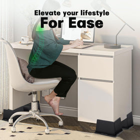 ANNKUT space-saving under-bed storage enabled by risers