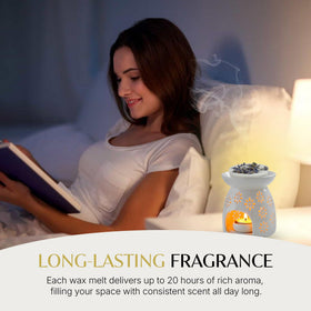Anovina strong scent throw lasts hours in living rooms.