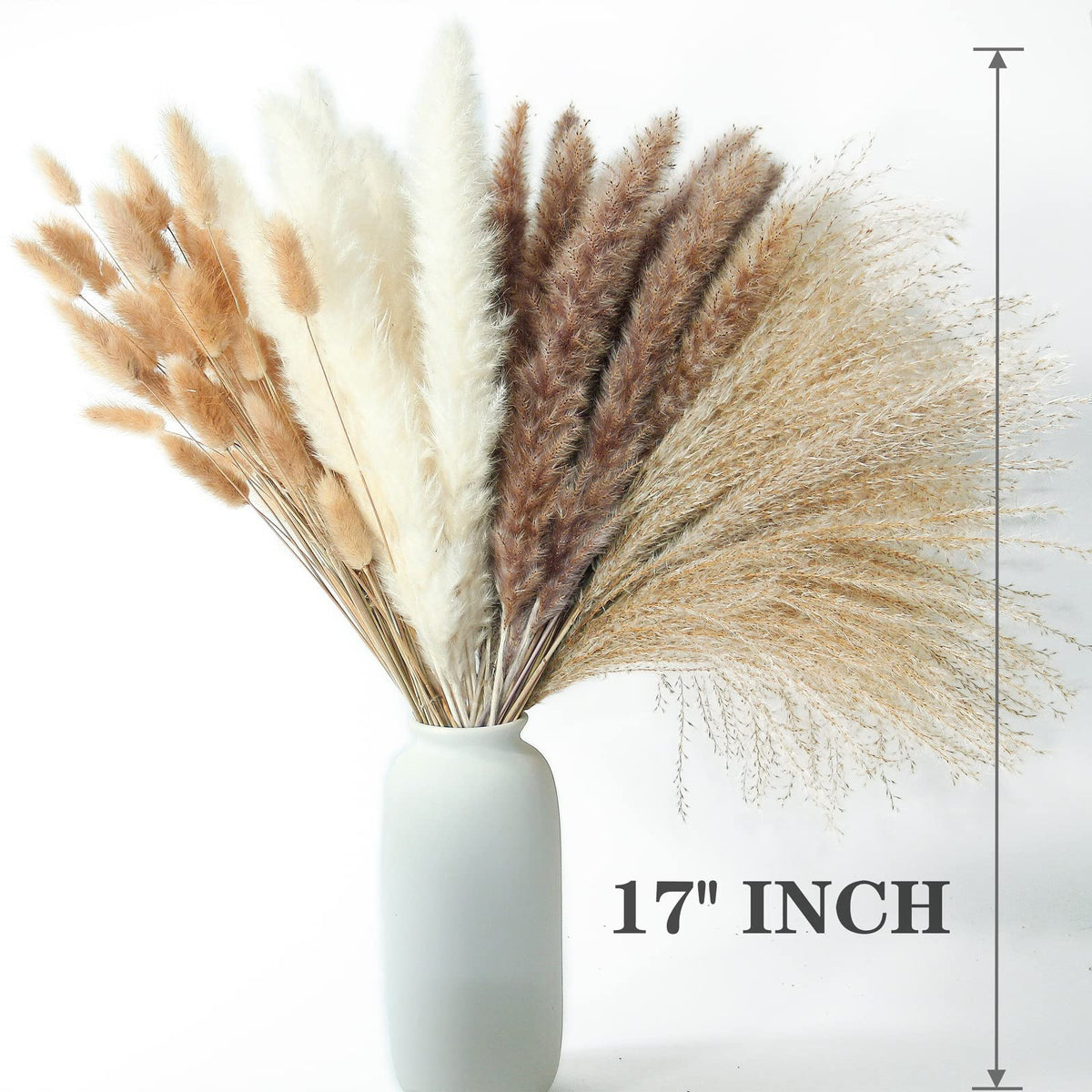 ANPROOR boho dried flower arrangement for accenting living spaces.