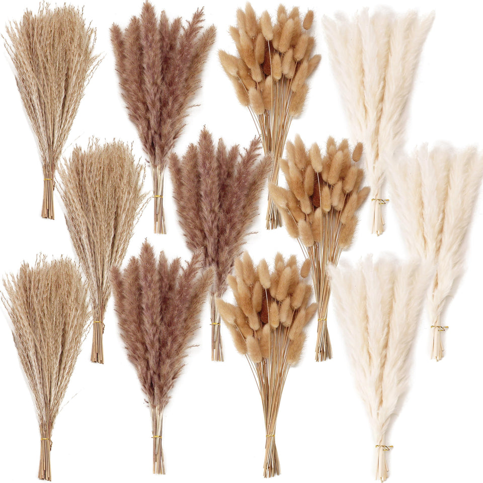 ANPROOR dried flower bouquet with pampas grass collection adds lasting natural charm to any room.