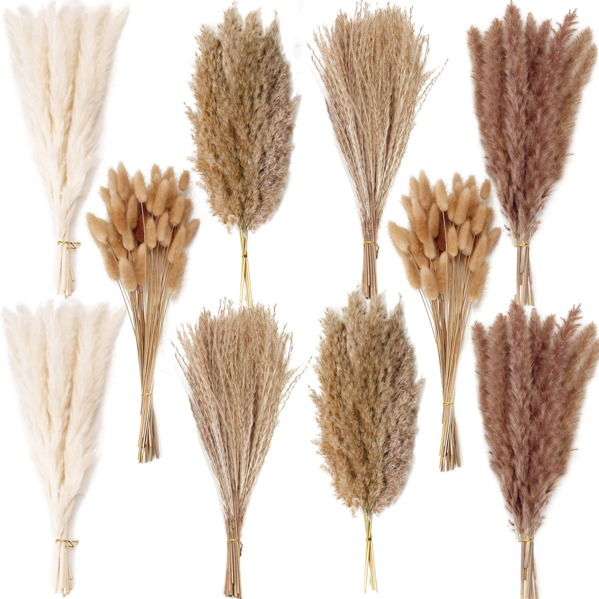 ANPROOR dried flower bouquet with pampas grass adds natural elegance to any room