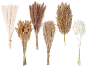 ANPROOR dried pampas grass bouquet for warm boho tables and centerpieces