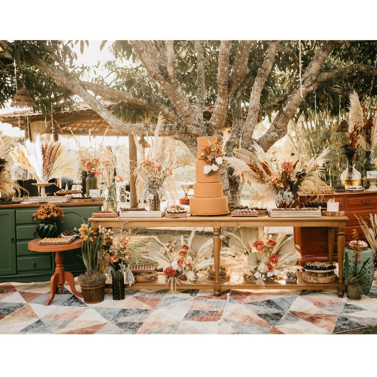 ANPROOR fall and winter dried flowers decor adding warmth.