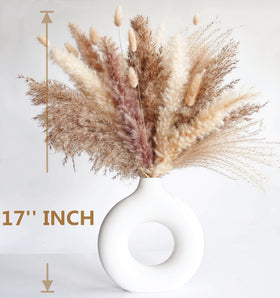 ANPROOR fluffy pampas grasses fluffier after sun drying for lasting decor