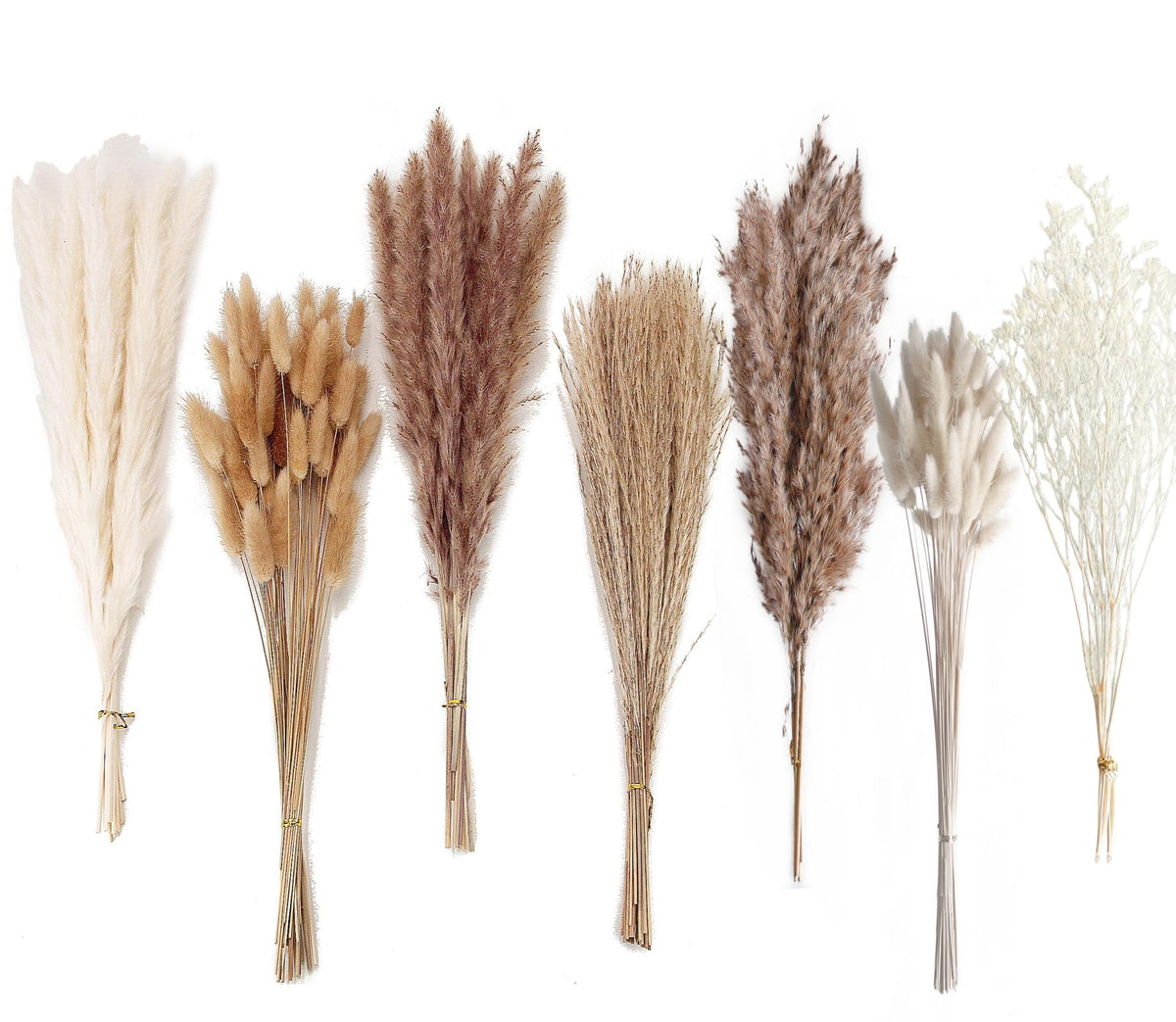 ANPROOR pampas grass 128-piece bouquet for stylish boho weddings