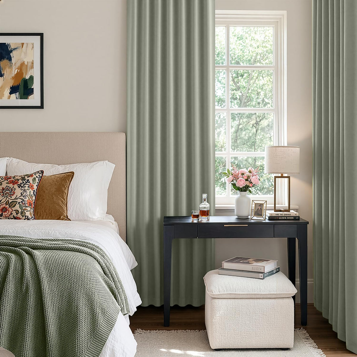 ANRODUO machine washable curtains for easy cold cycle care
