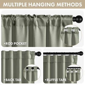 ANRODUO included hooks and clips for quick curtain installation