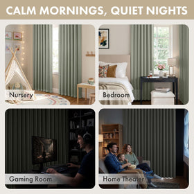 ANRODUO soft drape sage green curtains that elevate modern interiors