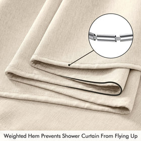 ANRODUO weighted hem keeps curtain flat and tidy