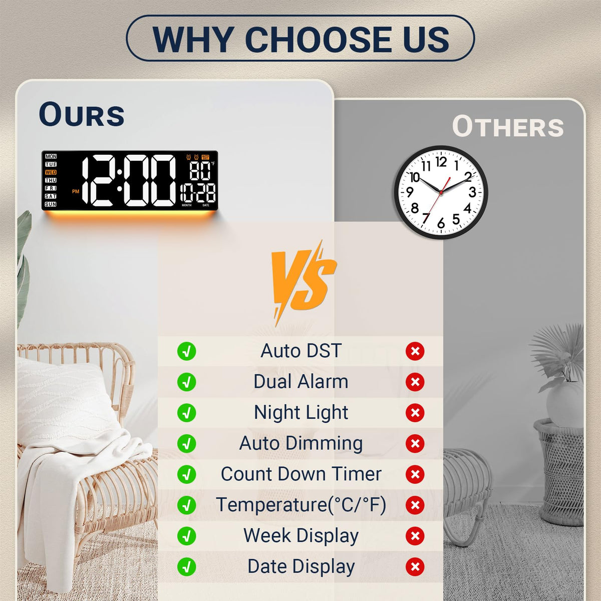 ANSOPER gift-ready decor clock suitable for gifting on special occasions