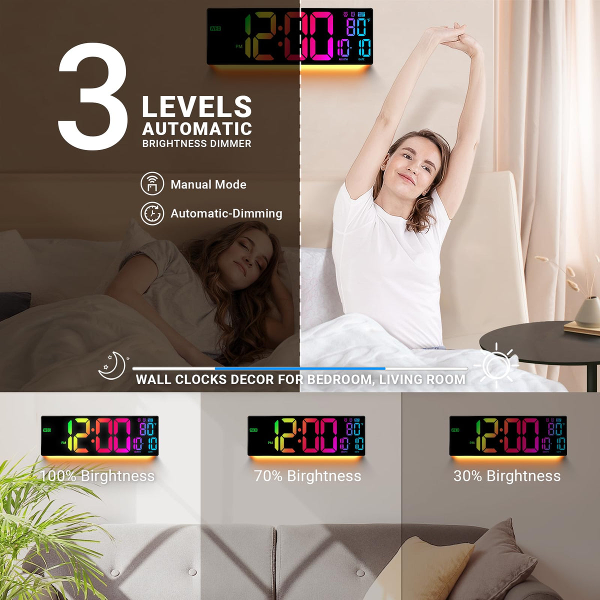 ANSOPER senior-friendly design helps caregivers and seniors monitor time easily.