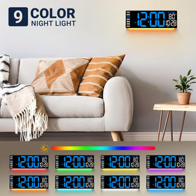 ANSOPER wall clock showing remote control for easy adjustments.