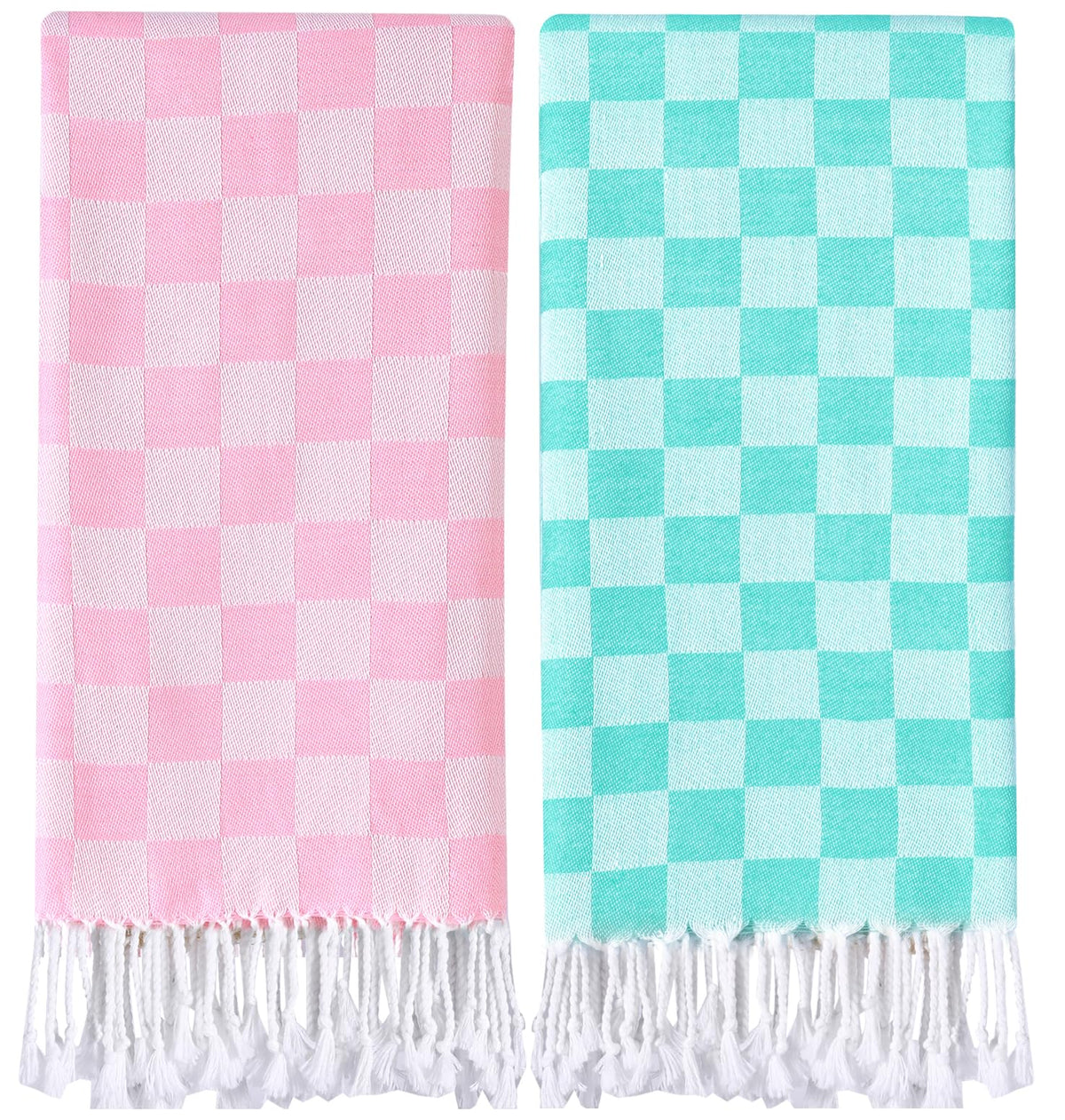 Antfuny checkered travel towel with plaid pattern, ideal for beach days and quick-dry comfort.