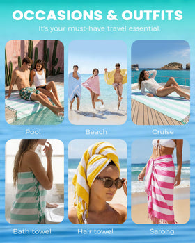 Antfuny sand-free, quick-dry towel ideal for vacation days and outdoor use.