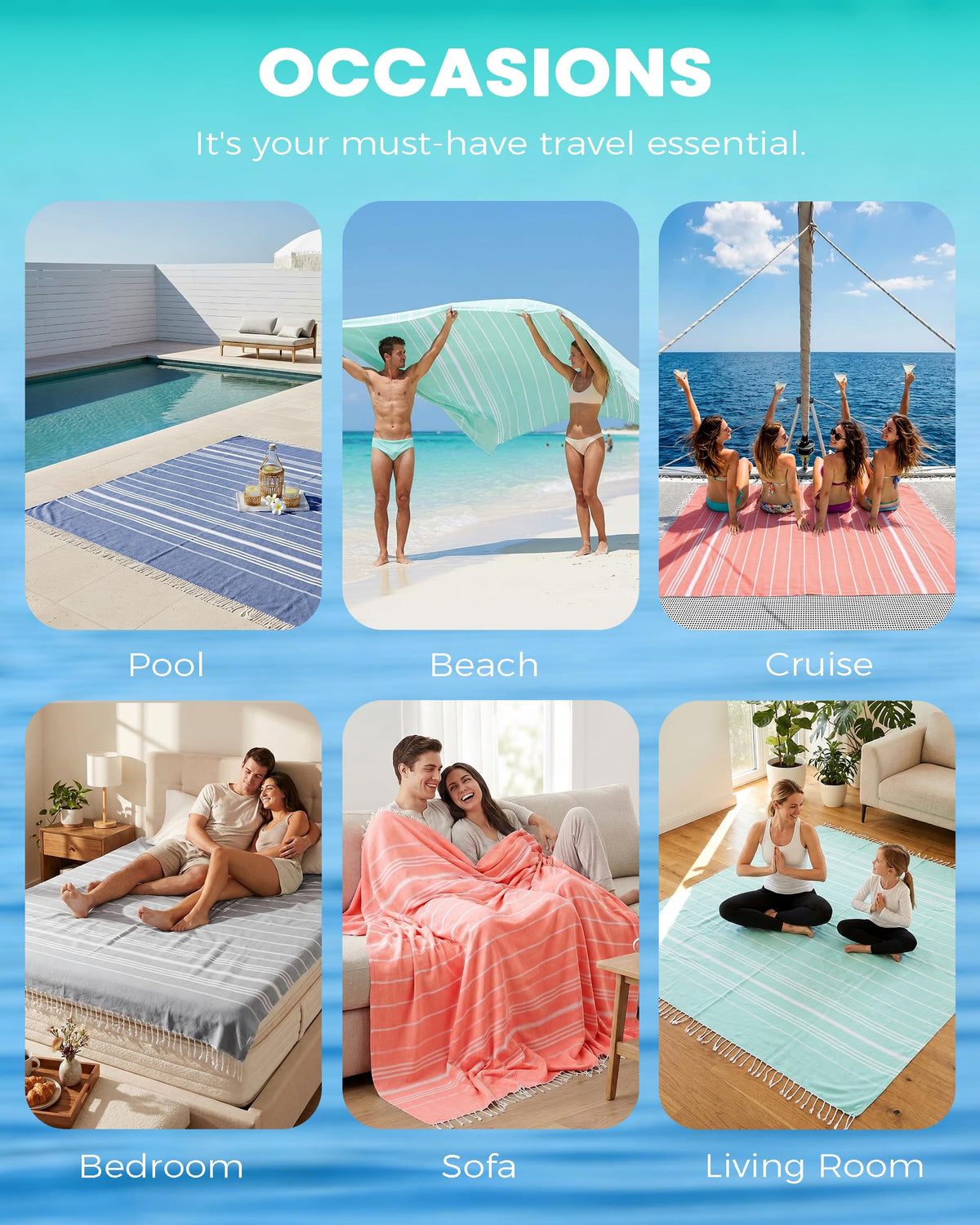 Antfuny gift-ready boho throw presented as a stylish outdoor gift