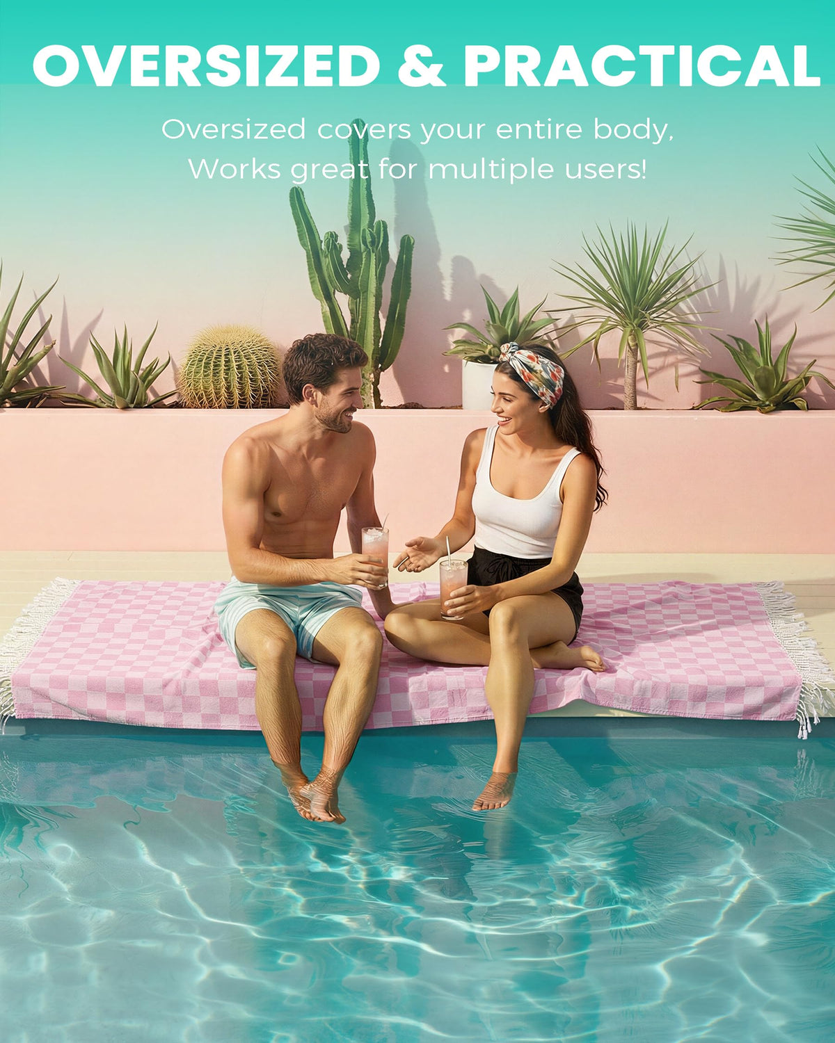 Antfuny lightweight travel towel, ultra-portable when folded for trips.