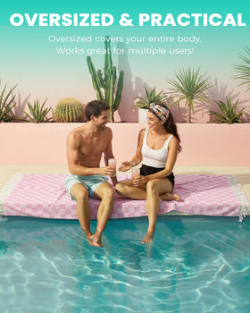 Antfuny lightweight travel towel, ultra-portable when folded for trips.