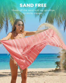 Antfuny soft oversized towel offers generous lounging space and comfort.