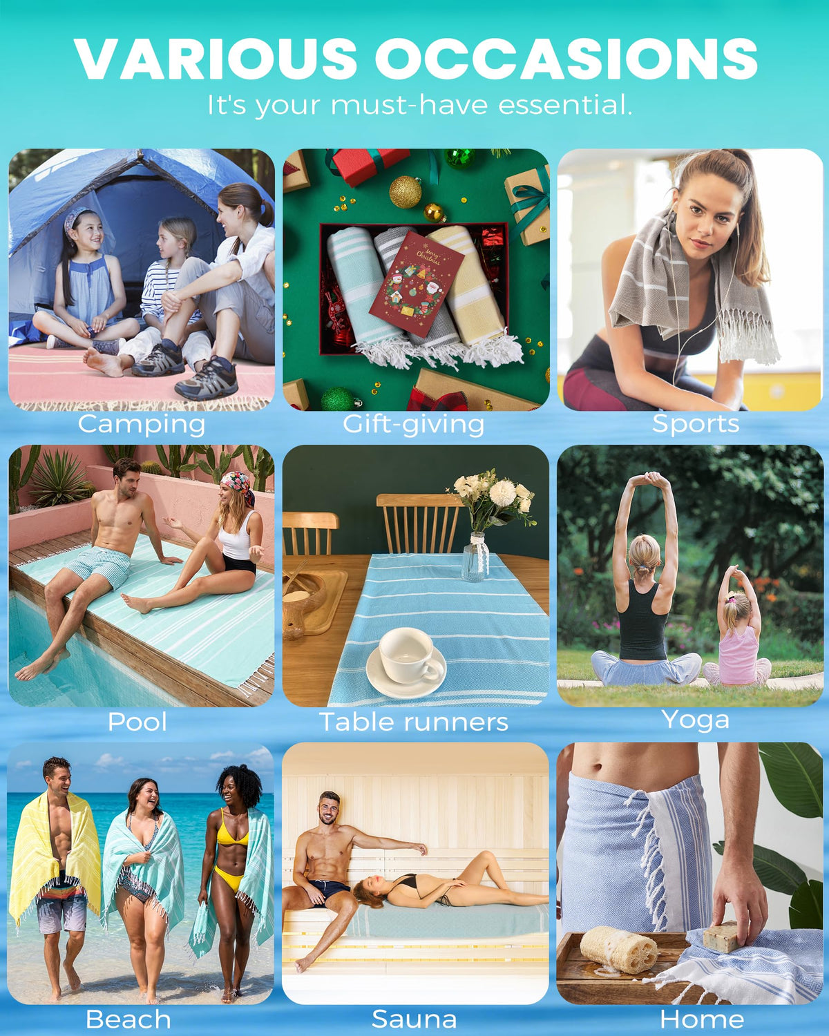 Poolside setup with Antfuny towel demonstrating sand-free convenience