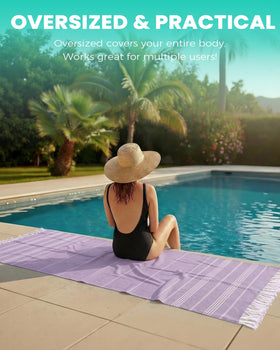 Antfuny yoga blanket in multi-use setup for workouts and stretches