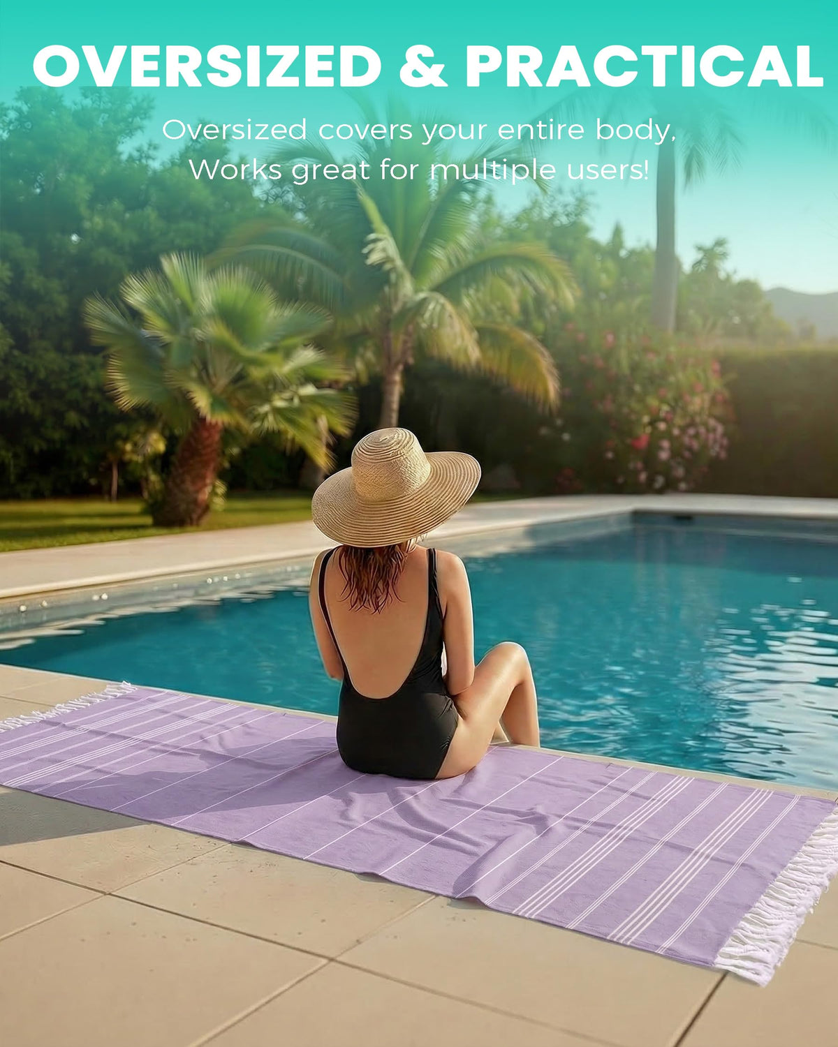 Antfuny yoga blanket in multi-use setup for workouts and stretches