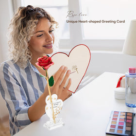 Anthonic elegant rose decor display enhances shelves or desks.