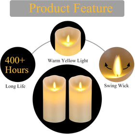 Antizer smokeless, dripless candles protect surfaces and pets while adding glow.