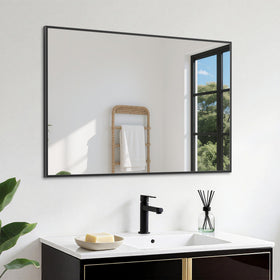 Antok mirror edge detail highlights straight, sharp corners for contemporary styling.
