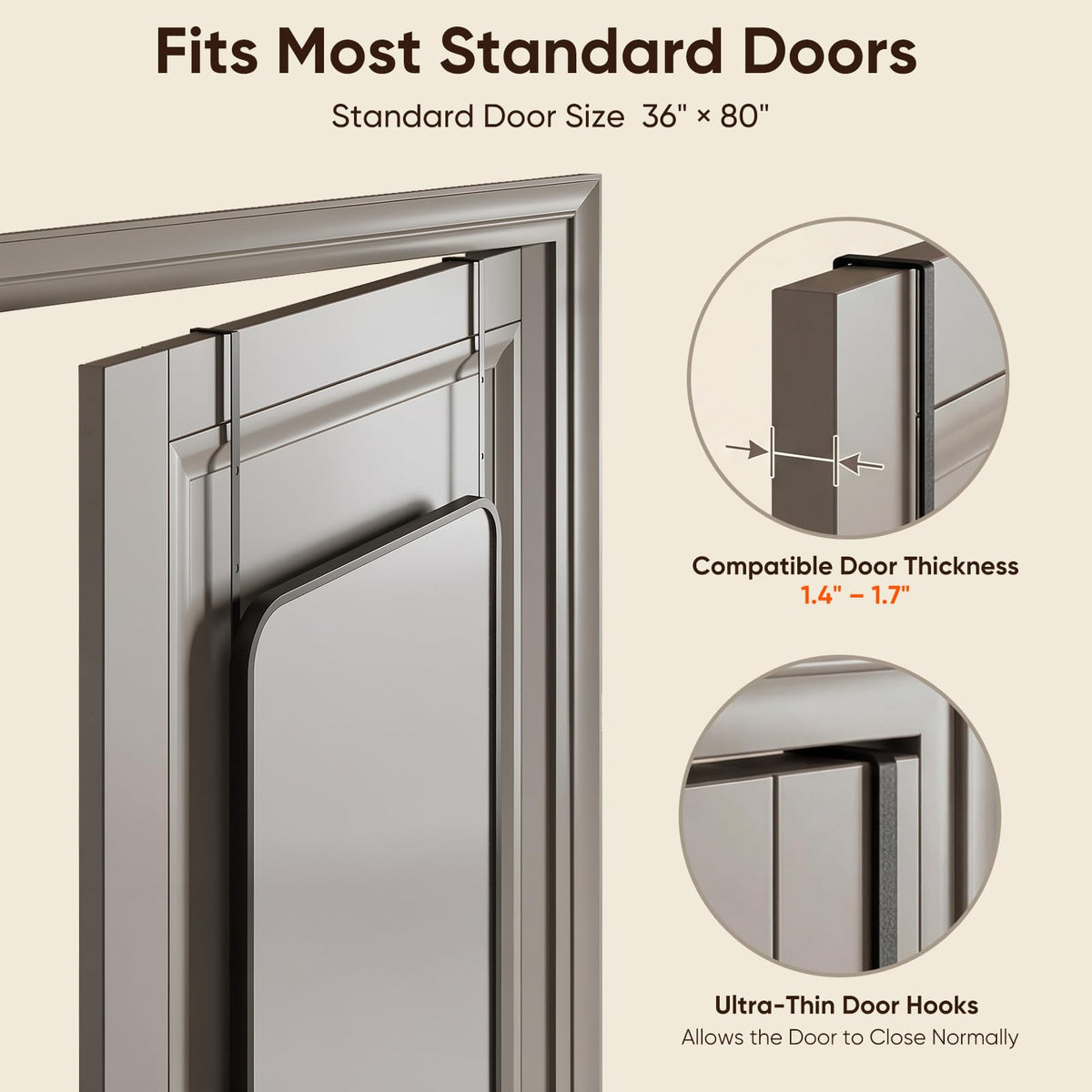 Antok explosion-proof glass mirror keeps families safe with sturdy construction.