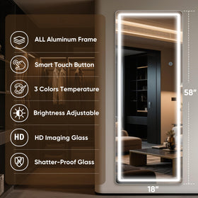 Antok shatterproof glass ensures safe viewing while getting ready.