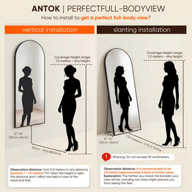 Antok living room mirror adds a sleek, contemporary decor touch.