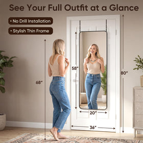 Antok aluminum-frame mirror blends durability with modern styling.