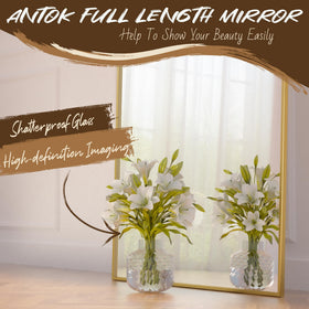 Antok mirror close-up shows shatterproof glass and safety coating