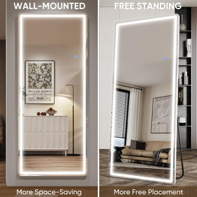 Antok mirror can stand, lean, or mount to save space.