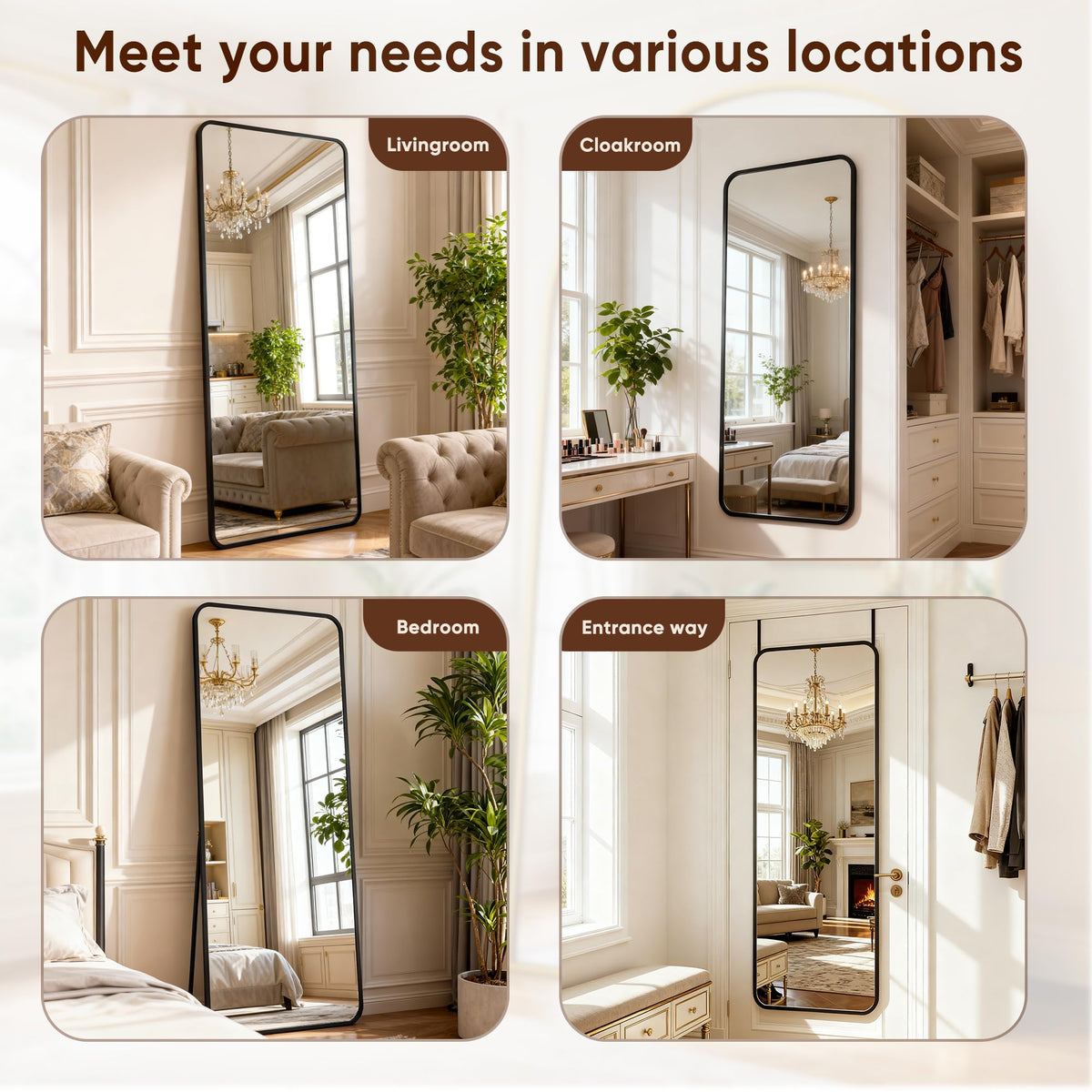 Antok rust-resistant aluminum frame ensures durability in busy homes.