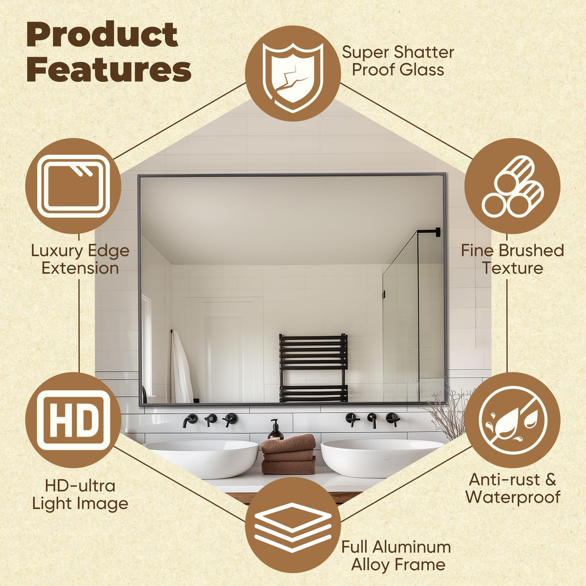 Antok vertical mounting compatibility fits hallway or entryway spaces.
