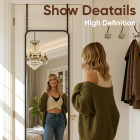 Antok wall-mounted dressing mirror saves space with distortion-free reflections.
