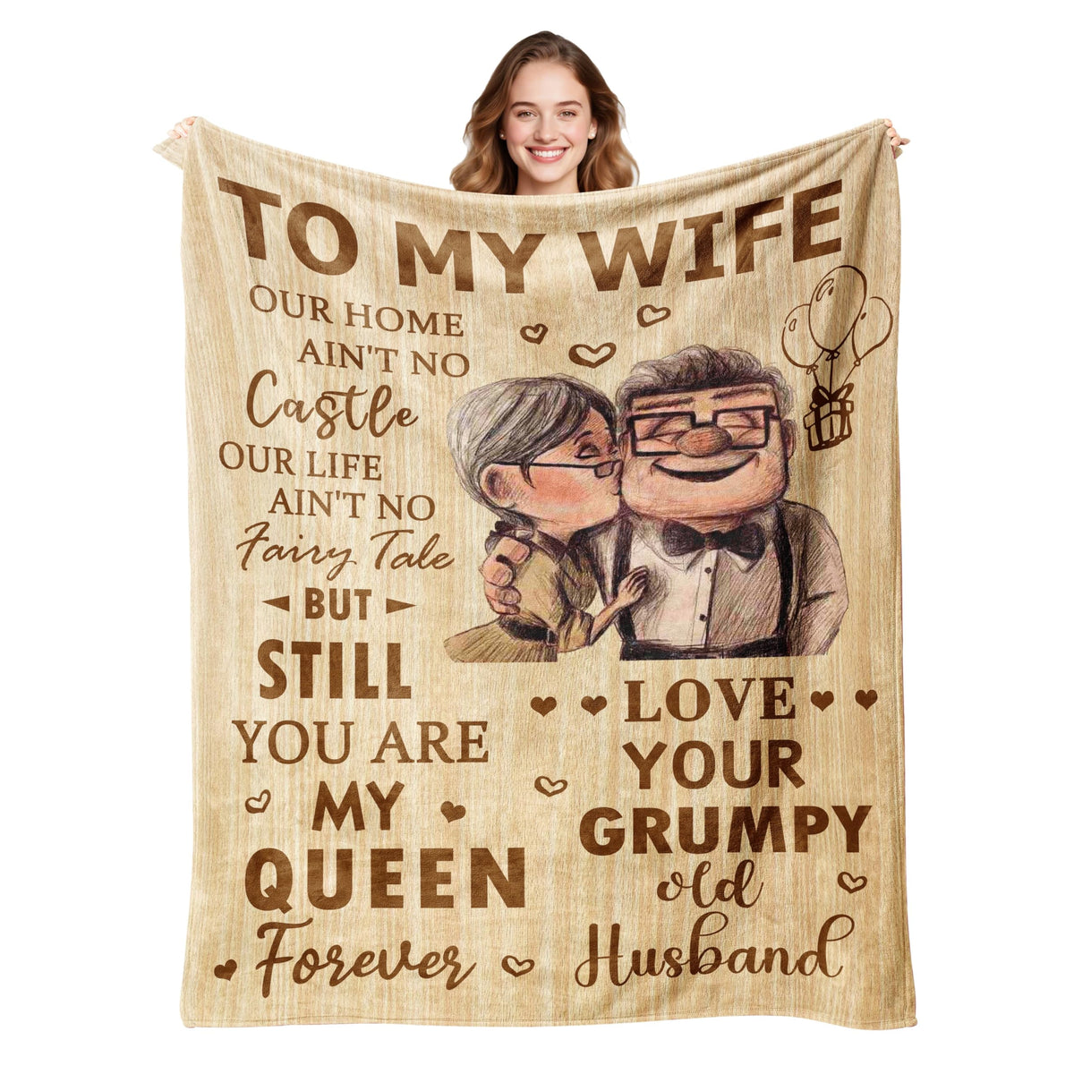 Antonia Bellamy wife blanket 60x50 flatlay, a cozy gift idea for her