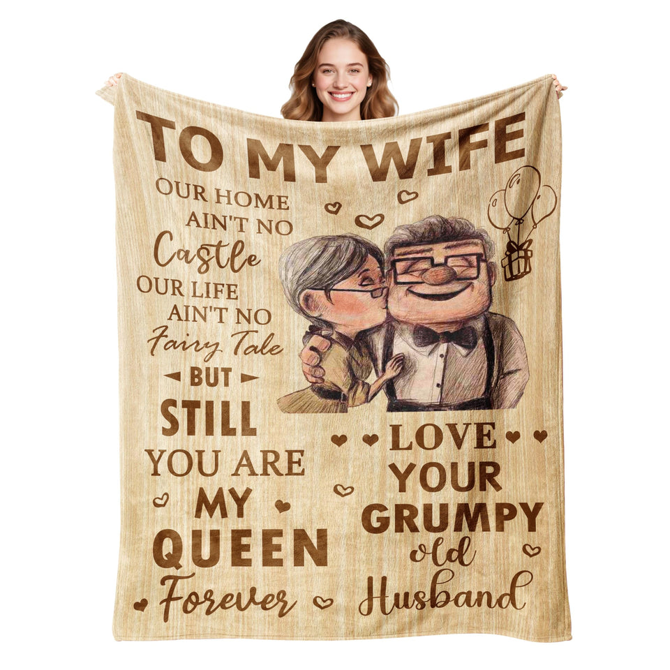 Antonia Bellamy wife blanket 60x50 flatlay, a cozy gift idea for her