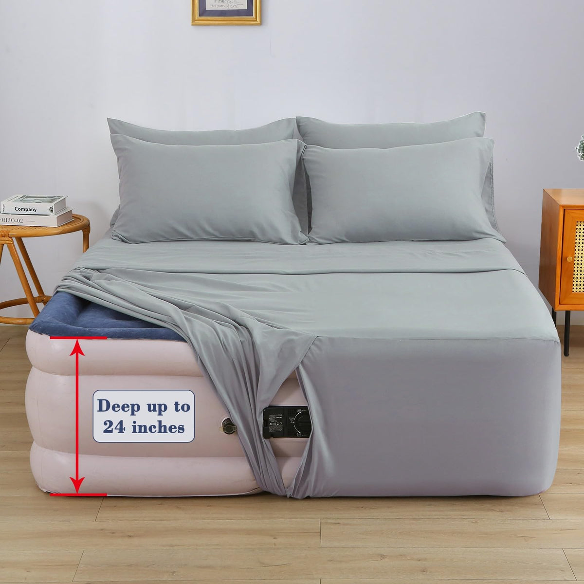Antranfour versatile sheet set for guests, RVs, and camping