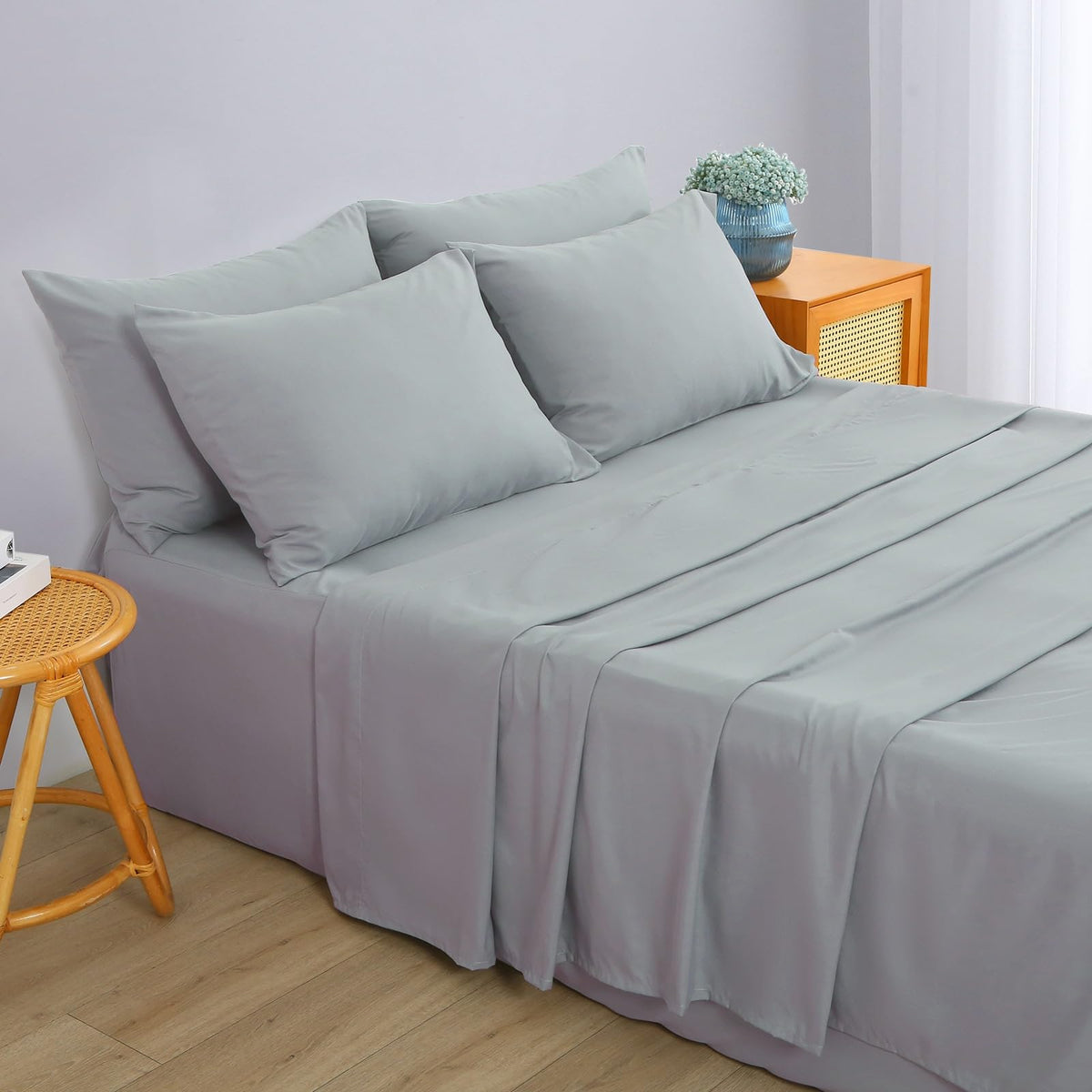 Antranfour gray air mattress sheet complementing most decor