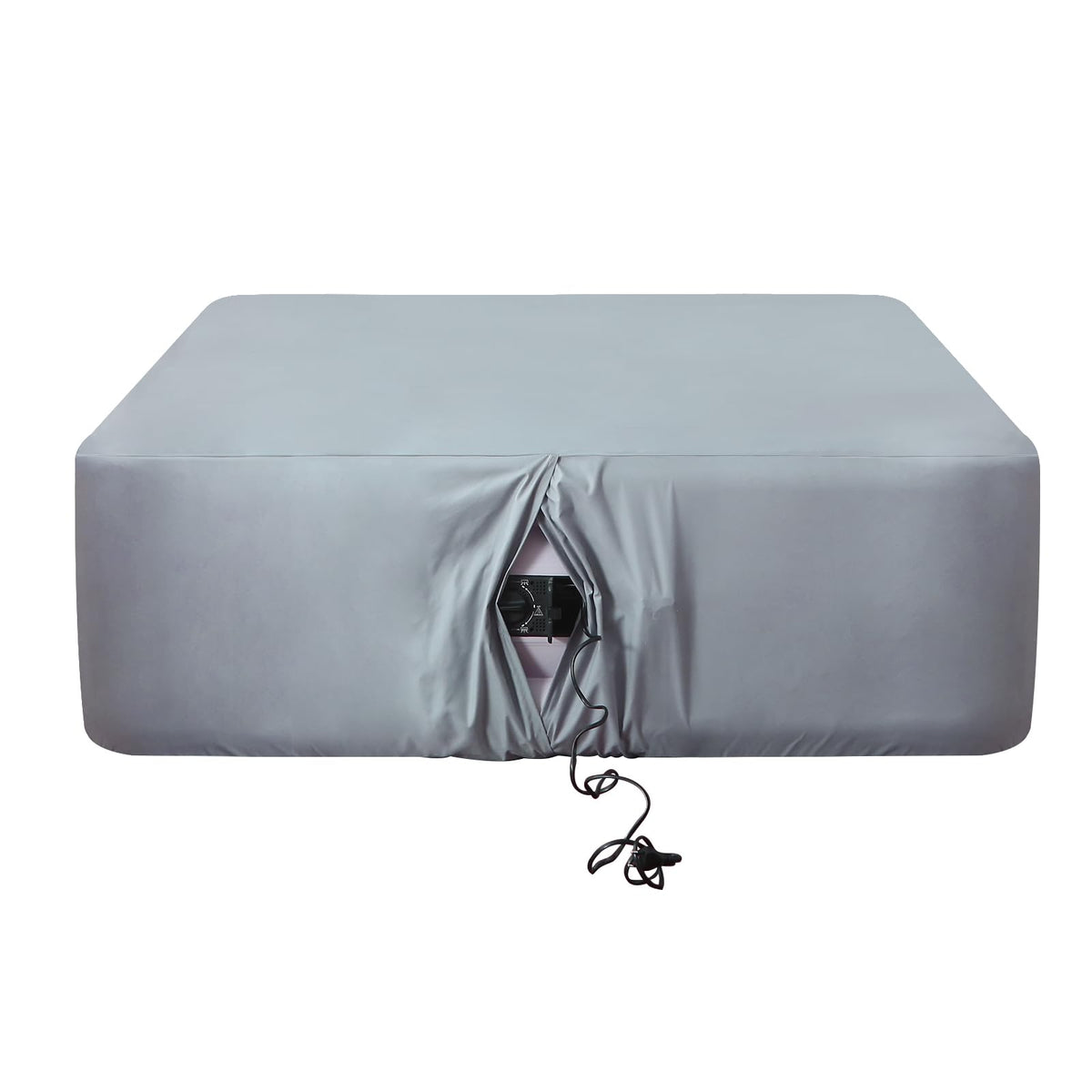 Antranfour Queen fitted sheet on air mattress showing 24-inch deep pocket for secure fit.