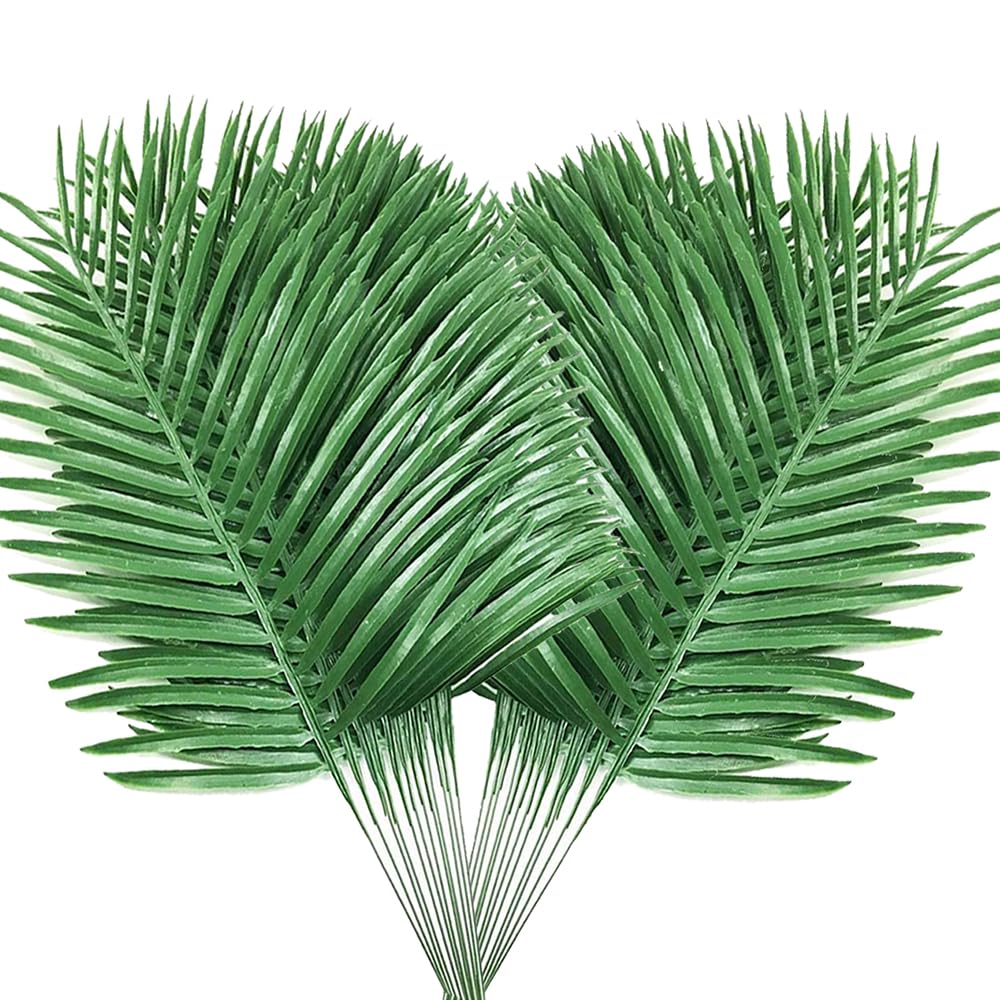 Antspirit 24-pack palm leaves package for quick tropical setups.
