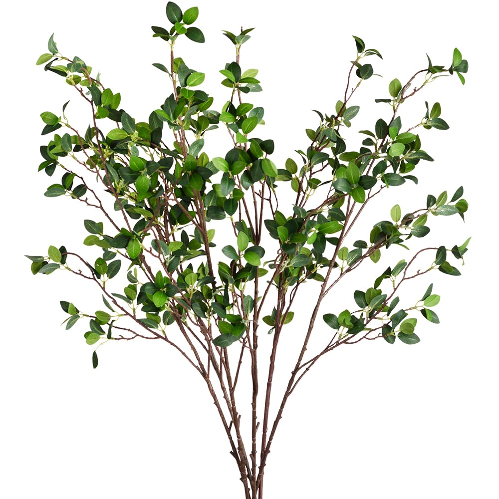 Antspirit 6pcs faux stems close-up shows realistic texture and flexible branches for easy shaping