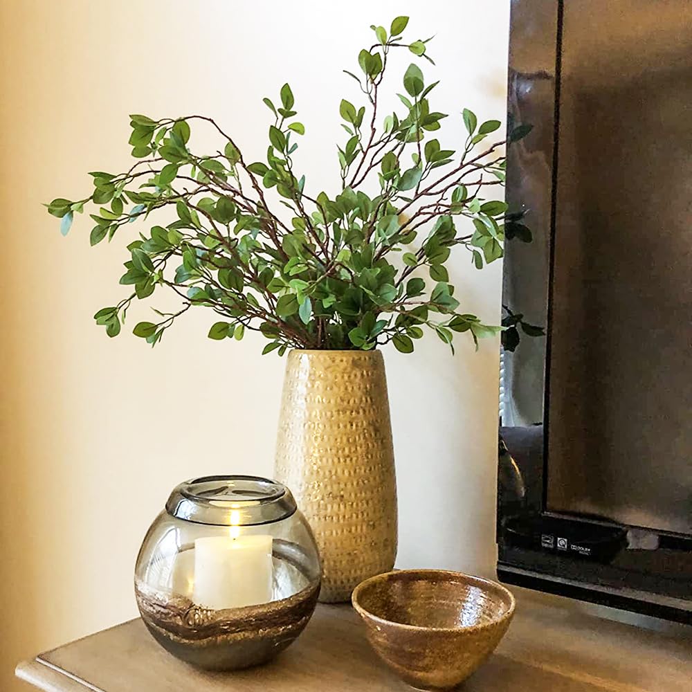 Antspirit artificial greenery stems enhance vase decor with lifelike leaves