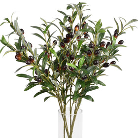 Antspirit artificial olive branch stem in 28-inch height offers durable home decor.