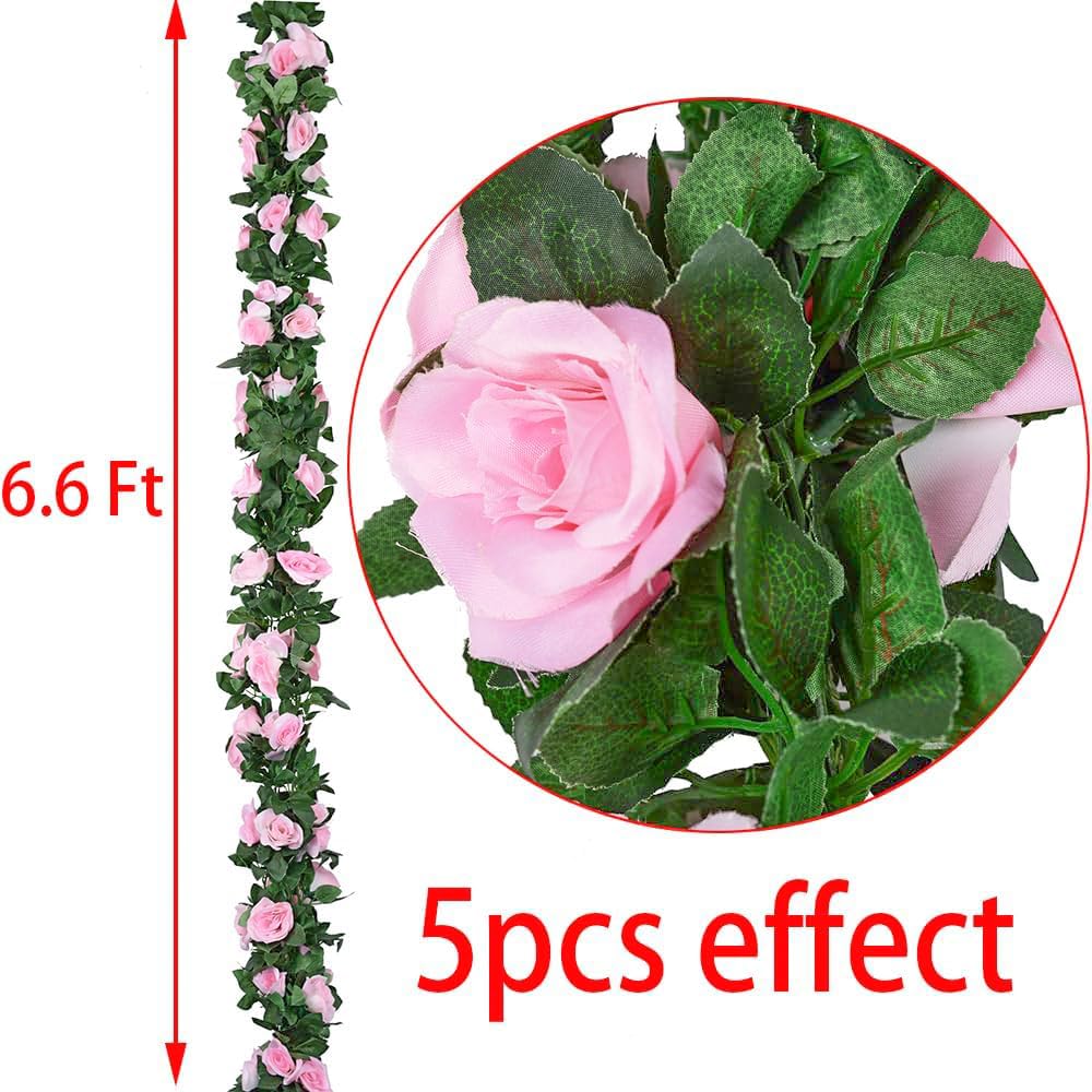 Antspirit pink rose garland arch ideal for wedding backdrops