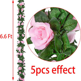 Antspirit pink rose garland arch ideal for wedding backdrops